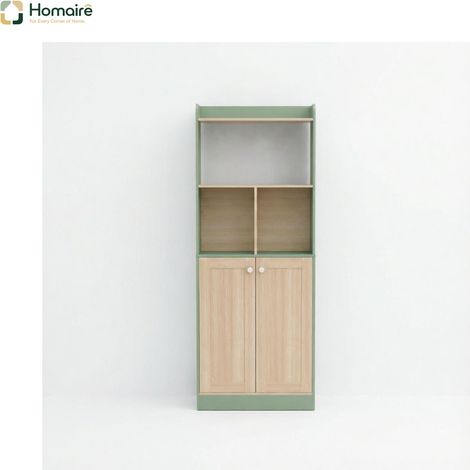 Meuble de rangement vert bois 60 x 30 x 161.2 cm HOMAIRE (1/5)
