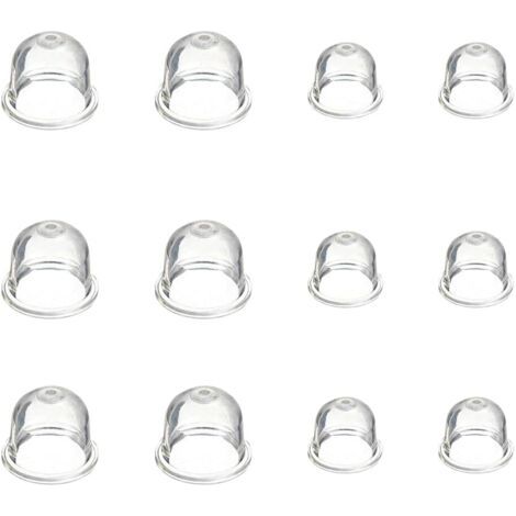 12 Pièces Carburateur Amorce Pompe Ampoule 19 mm et 22 mm Poire Pompe Amorcage Accessoires de Carburateur pour Debroussailleuse Tronçonneuse Souffleur Tondeuse (1/4)