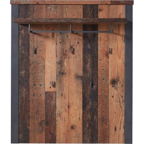 Porte-manteau mural Carthago 94cm avec porte-chapeaux - vieux (1/2)