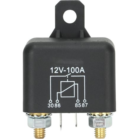 Démarreur 4 broches 12V 100A pour tondeuse autoportée, tracteur de jardin, voiturette de golf, relais de démarrage universel (1/5)