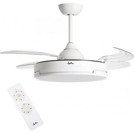Ventilador lámpara Jata de techo retráctil mando