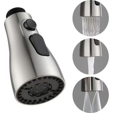 Factory wholesale pull-out shower heads, kitchen hot and cold pull-out heads, sink pull-out faucet heads, small shower heads -- double-blade scraping and brushing type