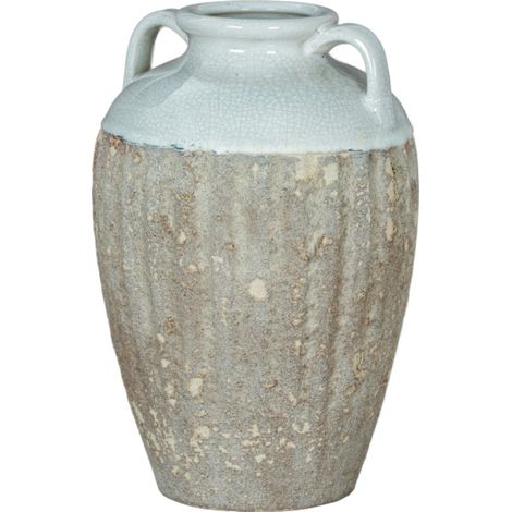 Thorne Large Amphora Vase - Ceramic - L21 x W21 x H32 cm - White