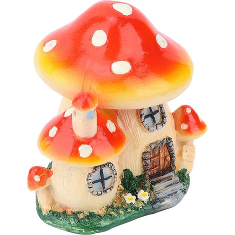 Mini-Pilzhaus aus Kunstharz, Miniatur-Feengartendekoration (1/5)
