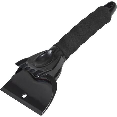 Grattoir à Glace pour Voiture, 2Pcs Grattoirs à Neige Voiture Plastique Glace Gratte avec Poignée Antidérapant raclette pour Fenêtre, Verre, Porte de Douche, Pare-Brise de Voiture, Noir (1/4)