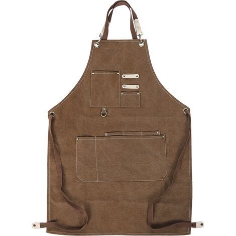 Verstellbare, wasserdichte Schürze mit Taschen für Küche und Friseursalon (1/5)