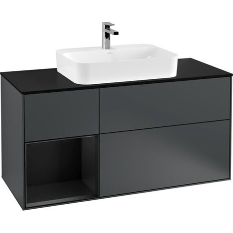 Villeroy & Boch F412PDHG meuble sous-lavabo Finion F41 (1/2)