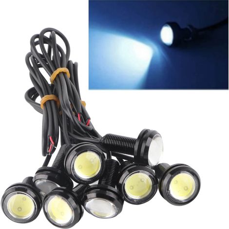 Feux LED Eagle Blanc 23mm 12V Aluminium Alliage Étanche Anti-Poussière Lumière de Jour Voiture Auto (1/5)