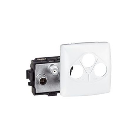 Legrand 086142 TV-FM-SAT modulare Wandsteckdose weiß