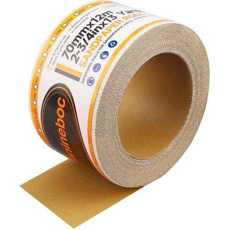 Schleifpapier Rolle Klett Netz 70 mm 12 m Textilbasis Körnung 240 (1/5)