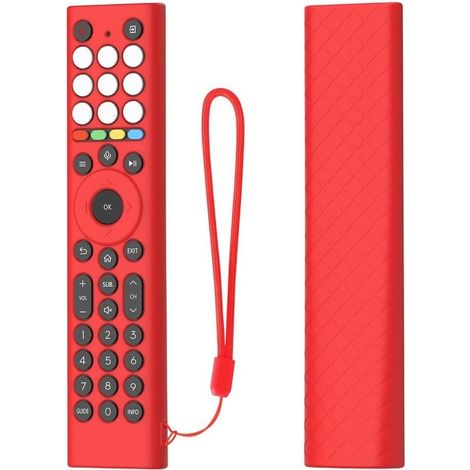 Étui en silicone pour télécommande TV HISENSE ERF2K38H : coque douce au toucher, protection antichoc et antidérapante, maintien optimal et étanche. (1/5)