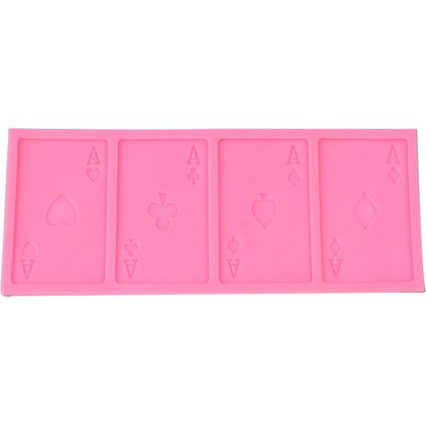 Moule en Silicone pour Pâtisserie en Forme de Poker pour Gâteaux et Biscuits (1/5)