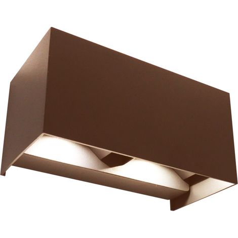 Applique led da parete mod. Marbella colore corten (1/2)