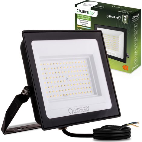 ZUNA2 LED-Flutlicht 100W 9000lm 4000K IP65 Schwarz LUMILED