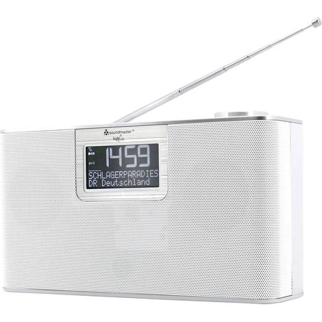 soundmaster DAB700WE Radio da tavolo DAB+, FM AUX, Bluetooth, SD, USB Vivavoce , incl. Microfono, Funzione allarme Bian (1/5)