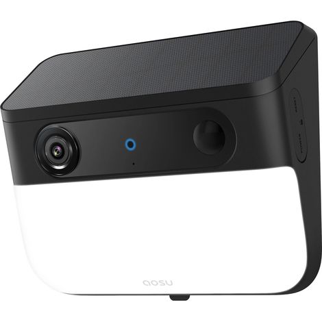 Caméra de Surveillance Extérieure Solaire 3K 5MP, Batterie 9200mAh, Caméra WiFi Sans Fil, Détection IA, Vision Nocturne Couleur, Caméra CCTV (1/5)