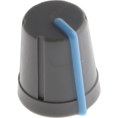 Bouton de potentiomètre RS PRO, Axe de 6mm, Diamètre de 13mm, Enfichable (1/2)