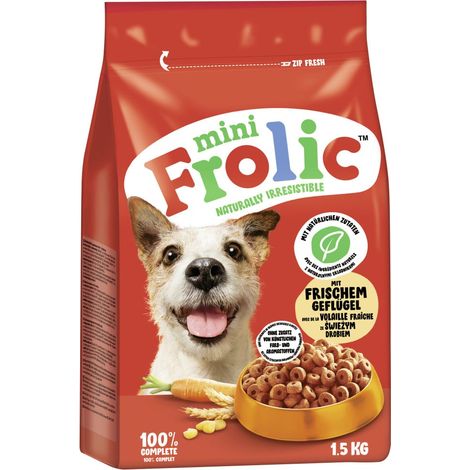 Frolic Hundetrockenfutter Adult Mini 1,5 kg Geflügel (1/2)