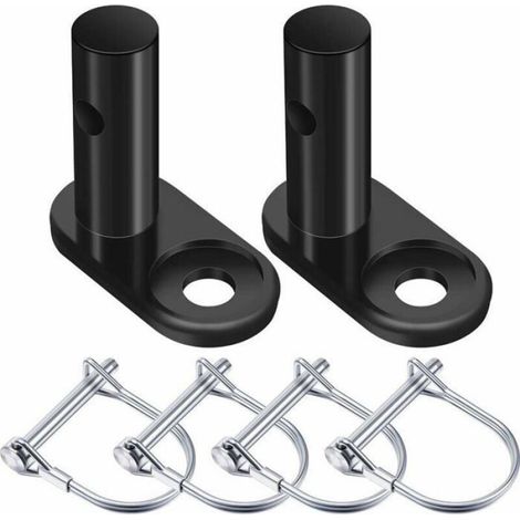 Coupleur de remorque de vélo - ZOR® - 6 pièces - Acier - Revêtement en émail noir - Installation facile (1/5)