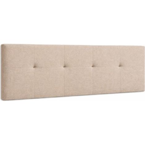 Home Heavenly® - Cabecero cama tapizado JENSEN, acolchado, cama individual o matrimonial, no incluye herrajes 150 cm Color: Beige (1/5)