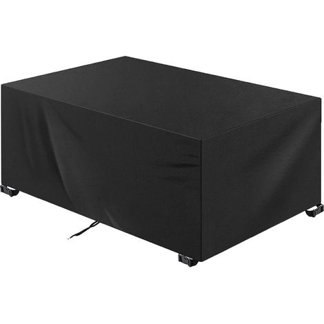 Housse pour mobilier de jardin 225 x 116 x 82 cm (Longueur x Largeur x Hauteur) - Toile Oxford 420D imperméable - Protection toutes saisons - Imperméable et résistante aux UV - Boucles (1/5)