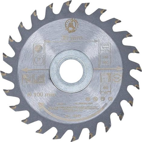 Lame de Scie Circulaire Métal Dur 100 x 30 x 2,1 mm - 24 Dents - Précision et Durabilité - D-Work (1/5)
