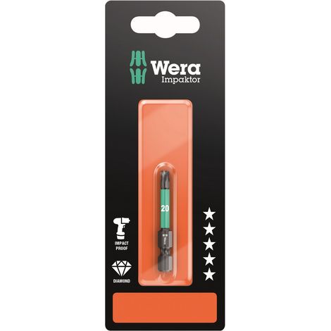 Wera 867/4 IMP DC SB Impaktor Bits, TX 20 x 50 mm - 05073964001 (1/5)