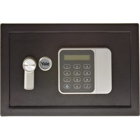 YALE Cassaforte Serie Guest Piccola YSG/200/DB2, Nero, Accesso con Codice Pin Digitale, Funzione Codice Master