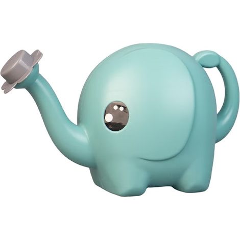 Gießkanne/Sprinkler/Duschkanne für Kinder aus Kunststoff mit Elefantenmotiv, 1,5 l, Blau