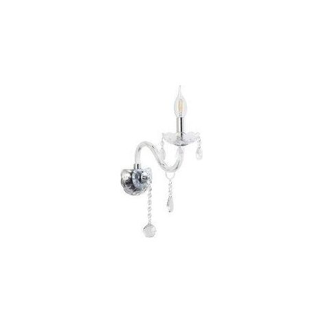 Applique Cristallo glamour in vetro cromata 1xE14 Candellux (1/2)