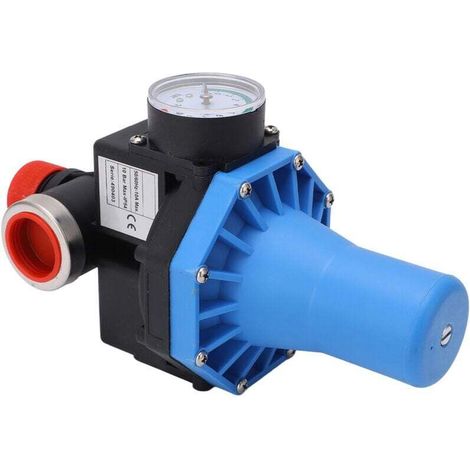 Contrôleur de pression de pompe à eau, réglage étanche, interrupteur de commande automatique de pompe à eau avec vanne unidirectionnelle 220-240 V (1,1 kW) (1/4)