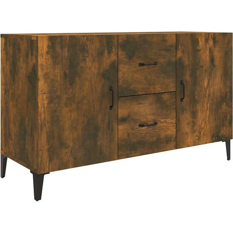 Maison Exclusive - Credenza Rovere Fumo 100x36x60 cm in Legno Multistrato (1/5)