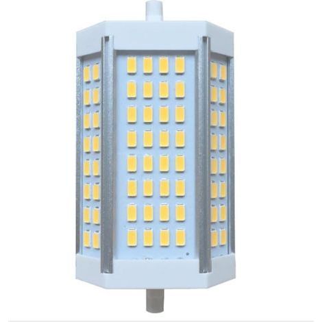 (Blanc Chaud 3000K) Ampoule LED R7S 118mm à gradation 30W, Projecteurs de type J à double culot, 200W Halogène T3 Equivalent, 3000LM, Lampes murales de sécurité de sol, lumière du jour (1/5)