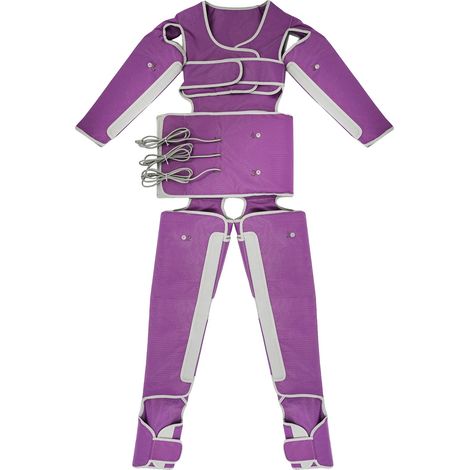 Dispositivo de masaje, calor infrarrojo, función de presión de aire, color morado, 220 V. (1/2)