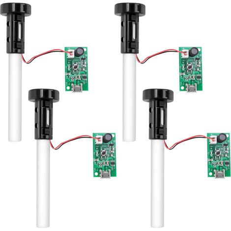 Lot de 4 micro-atomiseurs à ultrasons de 20 mm - Mini humidificateur d'air, humidificateur à faire soi-même (1/5)