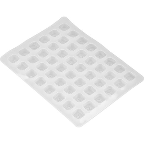 Lot de 3 moules demi-sphère en silicone pour pudding, chocolat et gâteau, 48 cavités, couleur naturelle (1/5)