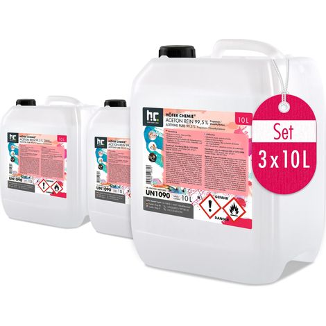 3x 10 L Aceton rein 99,5%