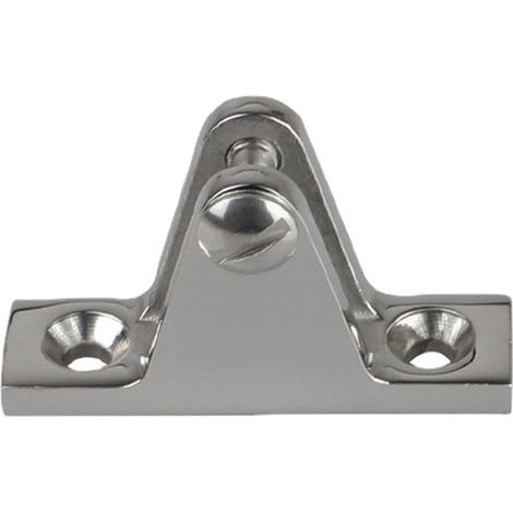 Supply of stainless steel saddle foot bolts for sun protection devices, ship fittings and yacht accessories.