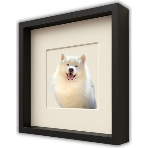 Cadre 3D - 30x30 cm - En Mousse - Pour Photos Et Loisirs Créatifs - Noir - 1 Pièce (1/5)