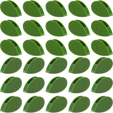 30 Stück Pflanzenklammern für Kletterpflanzen, selbstklebende Pflanzen-Wandklammern, unsichtbare Rankenhalter in Blattform für Heimdekoration und Kabelbinder-Draht-Organizer (1/5)