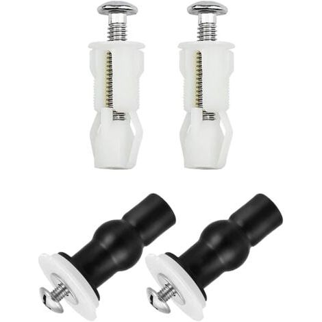 4 Stück WC-Sitz Befestigungen Scharniere, Spreizschrauben für Toilettendeckel Befestigung WC-Sitz Schrauben für Toilettenbrille Set, Ersatzteile für Toilettendeckel (1/5)