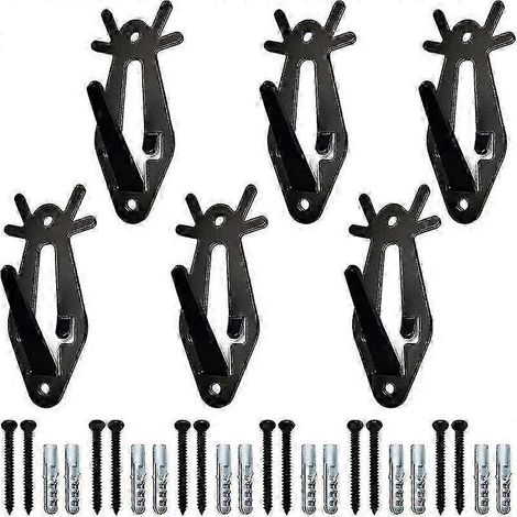 Lot de 6 supports muraux en forme de crâne de cervidé pour suspendre la tête d'antilope d'Amérique et d'autres petits animaux européens. (1/5)