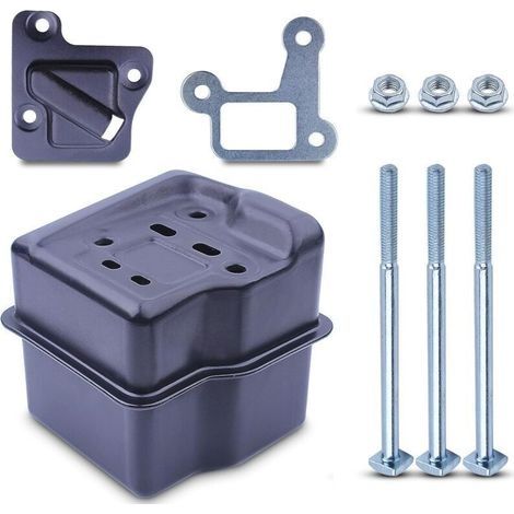 Kit Échappement pour STIHL 029 039 MS310 MS290 MS390 Série Tronçonneuse, Pot d'echappement + Joint + Vis et Écrous + Support Silencieux Accessoire Pièces de Rechange (1/4)