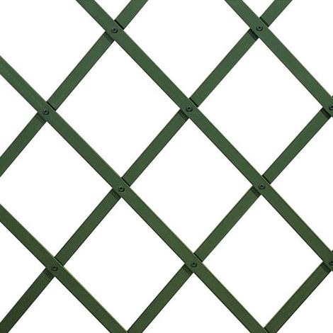Verdelook – Treillis extensible en plastique vert 100 cm x 300 cm – Pour soutenir plantes grimpantes – Solution décorative extérieure