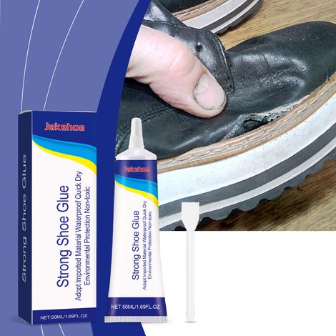 Vielseitiger, hochwirksamer Schuhkleber für Lederschuhe und Sportschuhe, schnelltrocknend, wasserdichte Sohlenverklebung – 50 ml + Spachtel -- BIEMMEDUE (1/5)