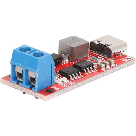 Module de charge pour batterie lithium 3S USB-C vers 12,6 V, carte de charge Boost, entrée CC 3-6 V, rouge, 2 A (1/5)