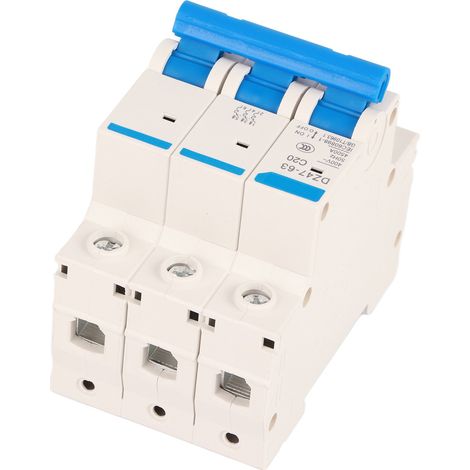 Disjoncteur miniature tripolaire 400 V CA 6/10/16/20 A MCB DZ47‑63 (20 A) (1/4)
