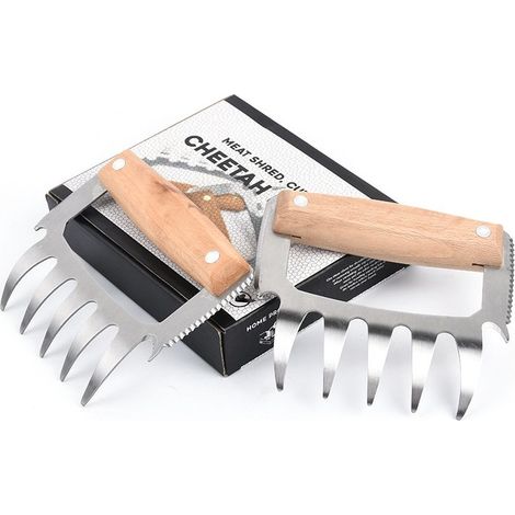 Griffes de viande uniques, déchiqueteuse de viande tirée, soulever et saisir et tirer et hacher la fourchette de barbecue (1/5)