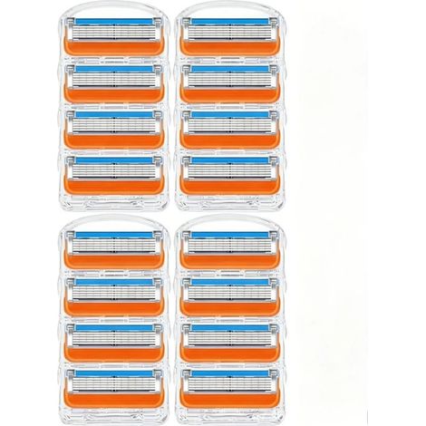 Elektrische Herrenrasierer – Packung mit 16 Packungen à 5 Ersatzklingen für Gillette Fusion ProGlide Power Rasierer (1/5)