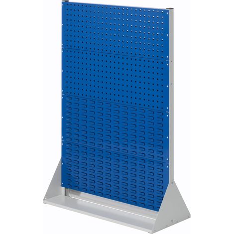 Kappes ®RasterPlan Stellwände einseitig Größe 4 - 2x Lochplatten 2x Schlitzplatten Enzianblau RAL 5010